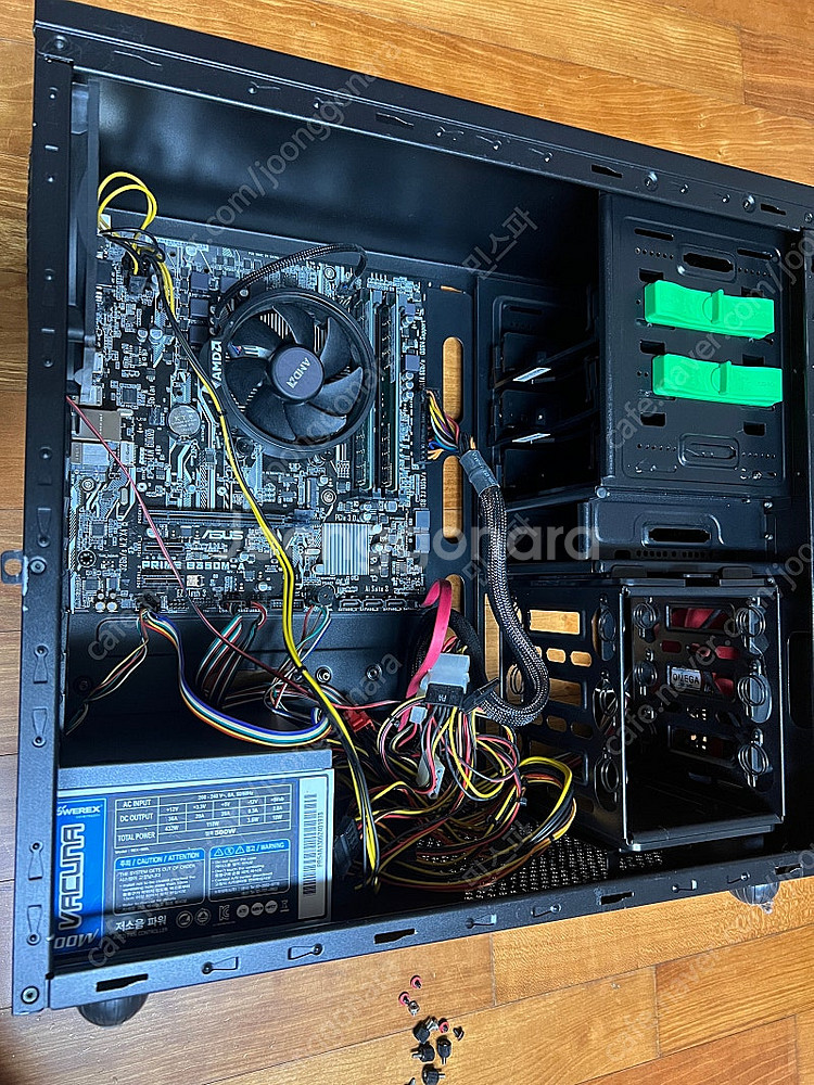 AMD 2200g+램16기가+MB+전원/케이스 데스크탑--2