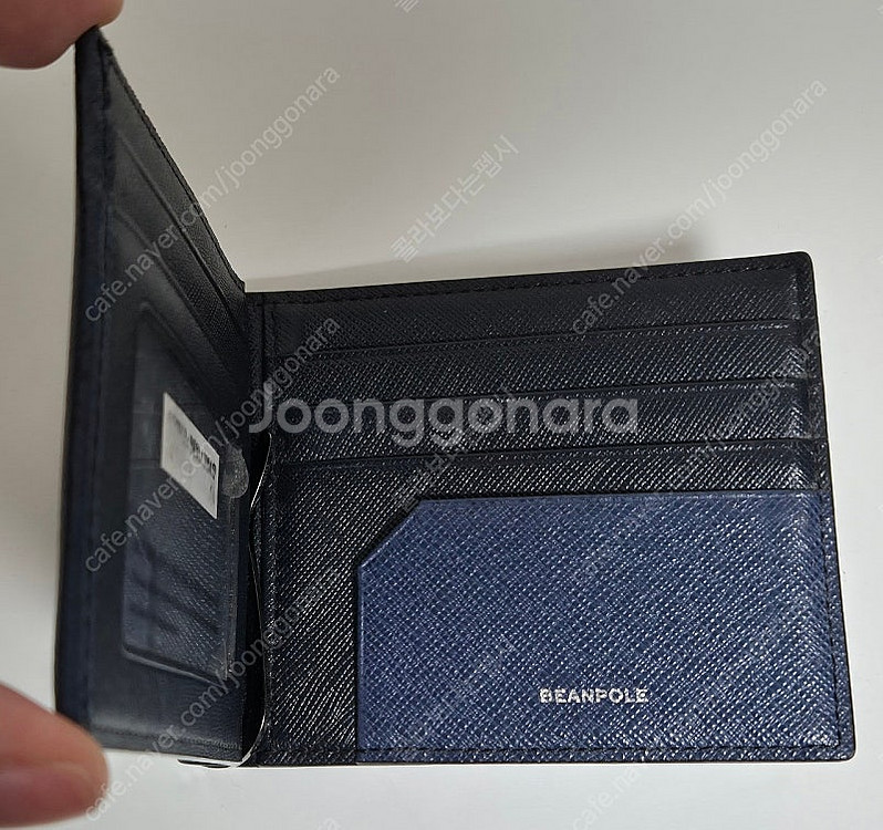 빈폴 머니클립 네이비색 지갑 팝니다^^--2