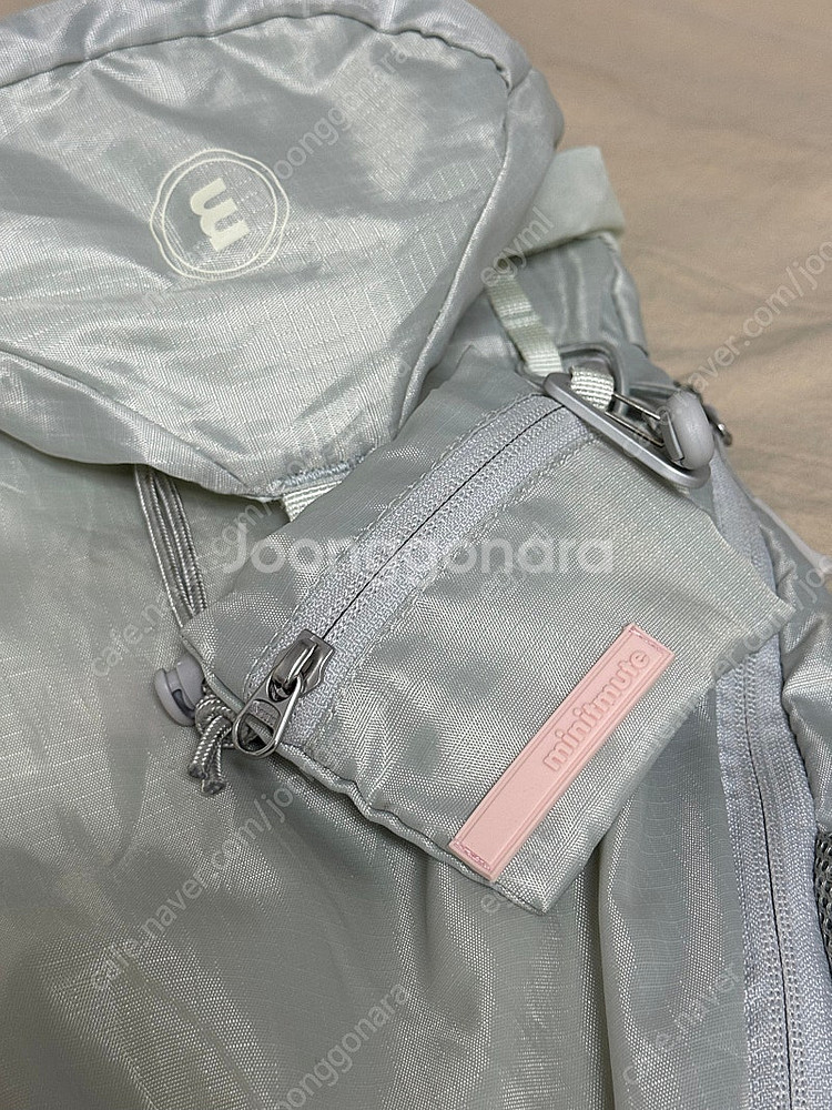 미닛뮤트 스포티백팩 그레이+바스크월렛키링 그레이--1