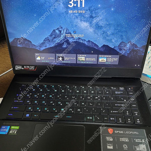 MSI GP66 LEOPARD 11UG 게이밍 노트북 저렴하게 팝니다.