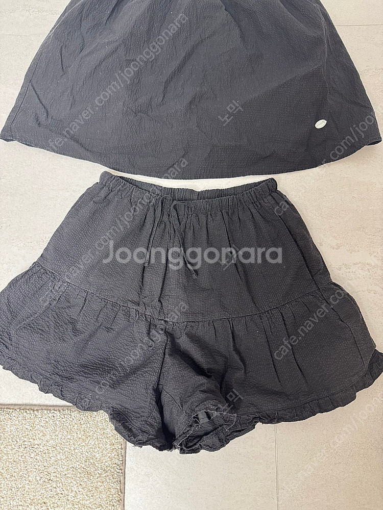 시어서커 파자마(어깨 리본 끈 조절 가능) 상하의 fr...--1