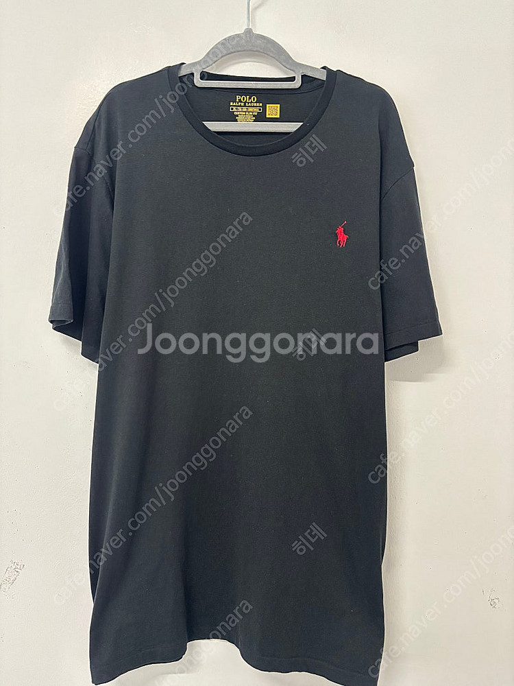 폴로 커스텀핏 기본 자수티 블랙 XL 운포18000팜--0