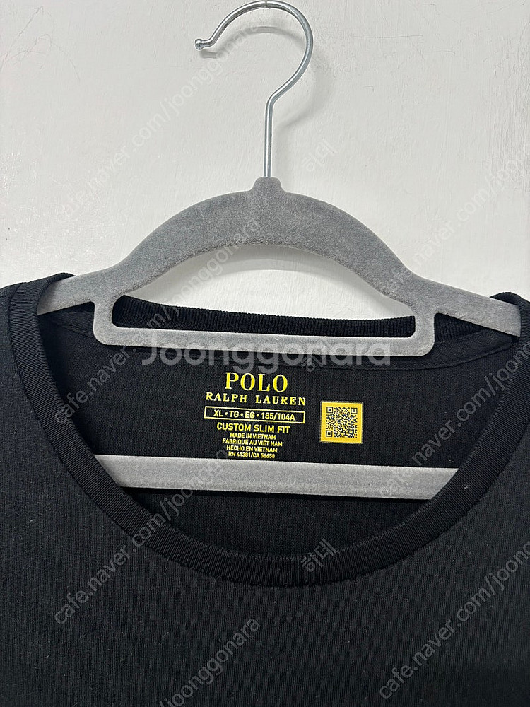 폴로 커스텀핏 기본 자수티 블랙 XL 운포18000팜--1
