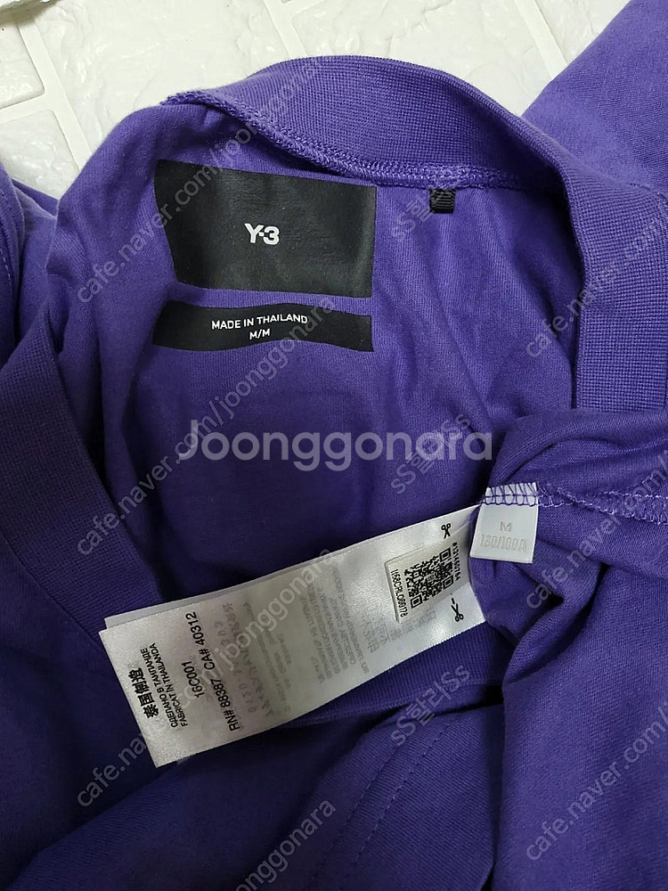 요지야마모토 Y3 오버핏 남성 반팔티셔츠(무료배송)--2