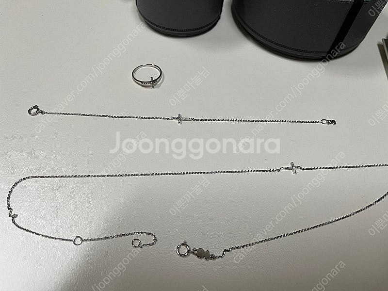 TOUS 토스 18k 다이아크로스 목걸이,반지,팔찌 세...--1