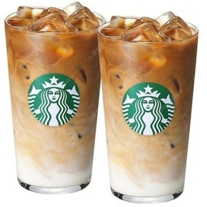 스타벅스 카페라테 2잔 세트(~9.26까지 / 타제품 교환가능)