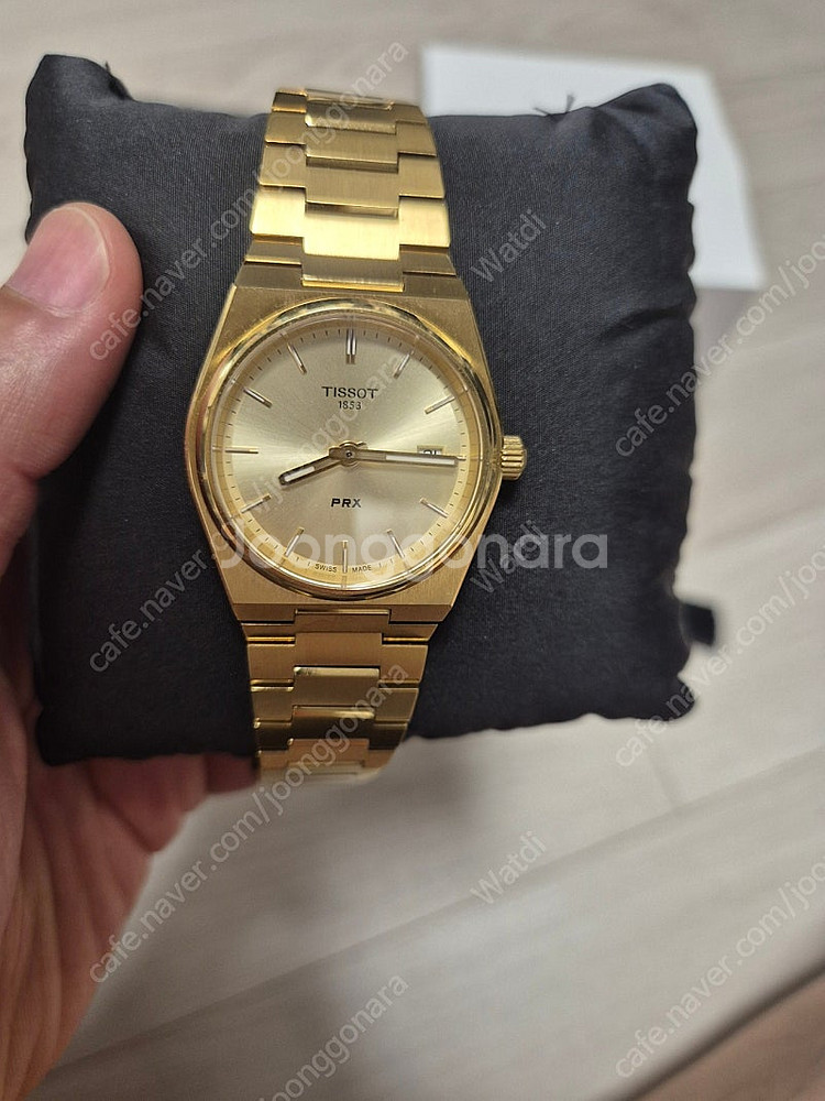 티쏘 prx 35mm 쿼츠 골드 pvd--1