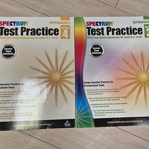 spectrum test practice grade 3,4팝니다.