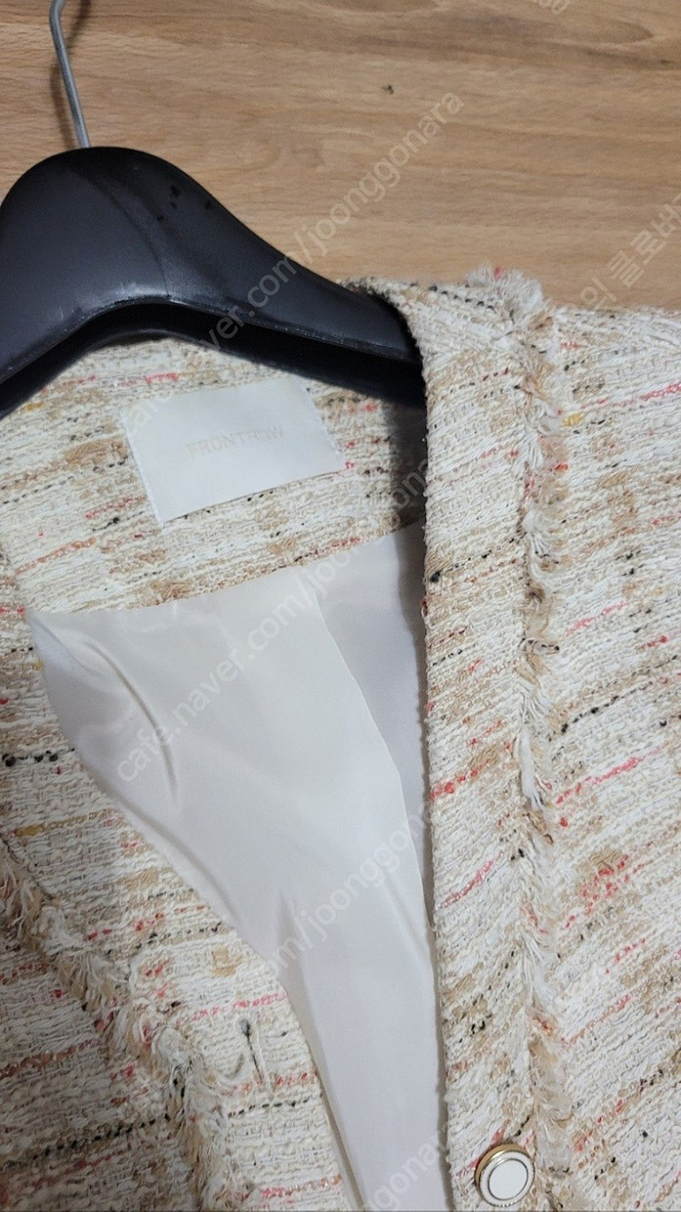 프론트로우 반팔 트위드자켓--6