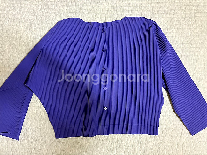 미 이세이미야케 파인 니트 가디건--3