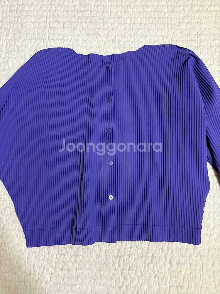 미 이세이미야케 파인 니트 가디건--4