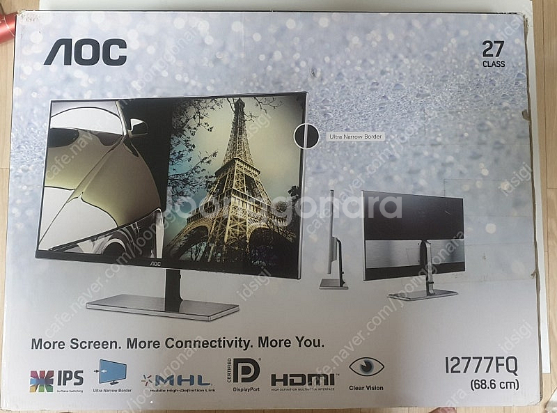 알파스캔 AOC 2777 IPS MHL+DP 무결점 모...--0