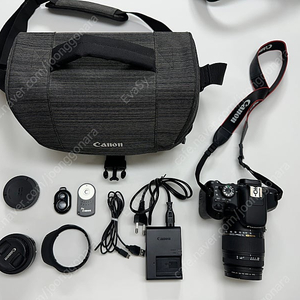 Canon EOS 750D 카메라 시그마 18-250mm, 캐논 efs 24mm렌즈