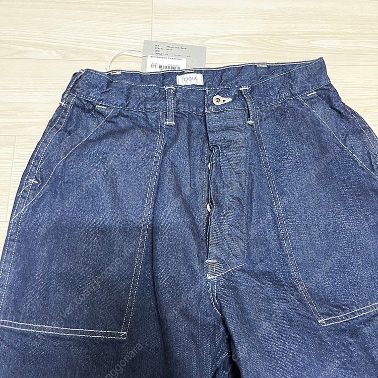 새상품) 시오타 25ss 데님 베이커 팬츠 원워시 3 이미지