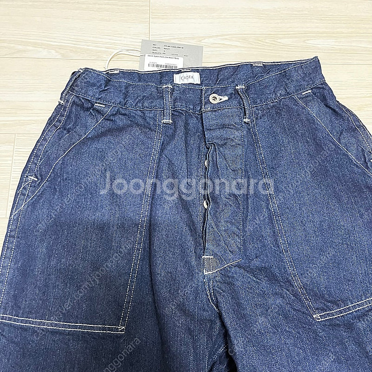 새상품) 시오타 25ss 데님 베이커 팬츠 원워시 3--1
