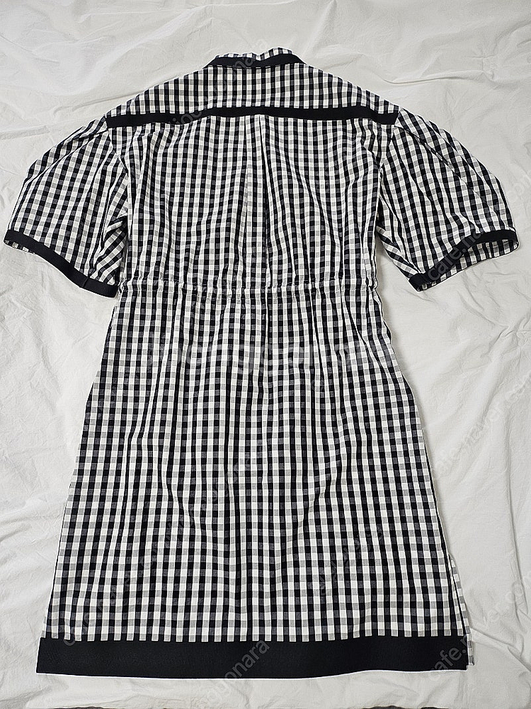 버버리 깅엄체크 셔츠 원피스--1