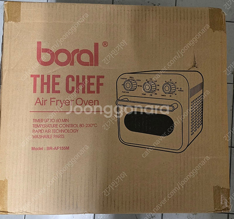 보랄 에어프라이 오븐 BR-AF155M 미개봉 새상품 ...--2