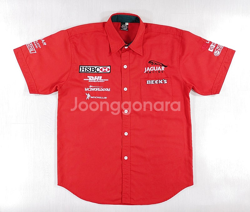 재규어 F1 레이싱 피트크루 셔츠 XL--0