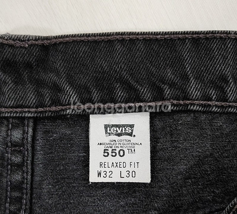 90년대 리바이스 550 블랙진 30인치 W32 L30--8