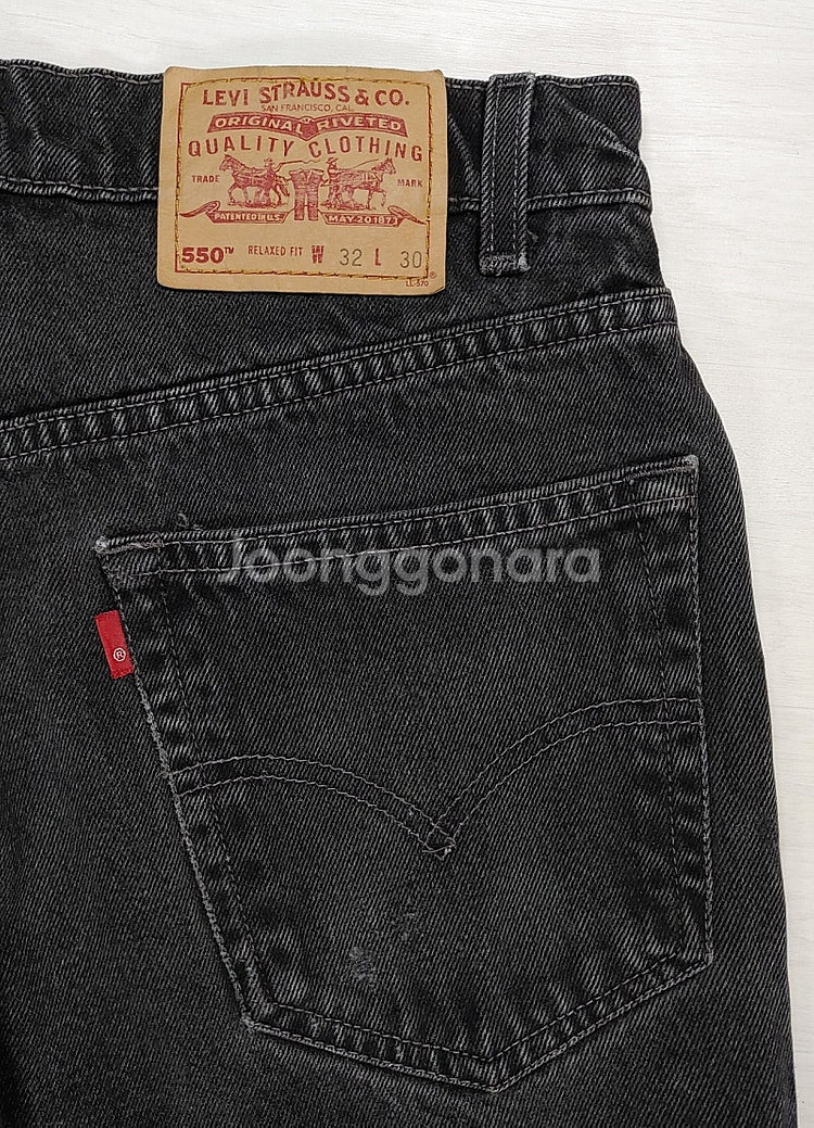 90년대 리바이스 550 블랙진 30인치 W32 L30--9