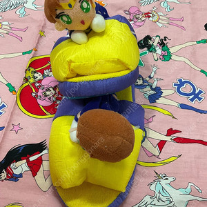 세일러문 세일러우라노스&세일러넵튠 인형 실내화 슬리퍼