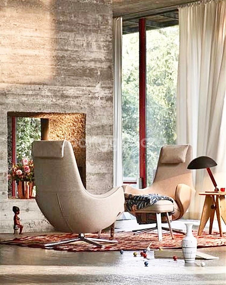 비트라 레포스 라운지 체어 & 오토만 세트 Vitra ...--0