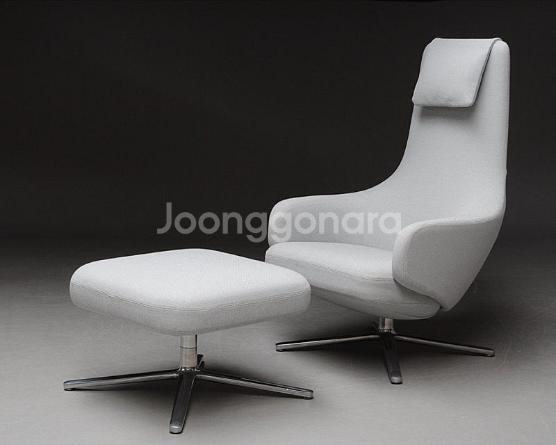비트라 레포스 라운지 체어 & 오토만 세트 Vitra ...--3