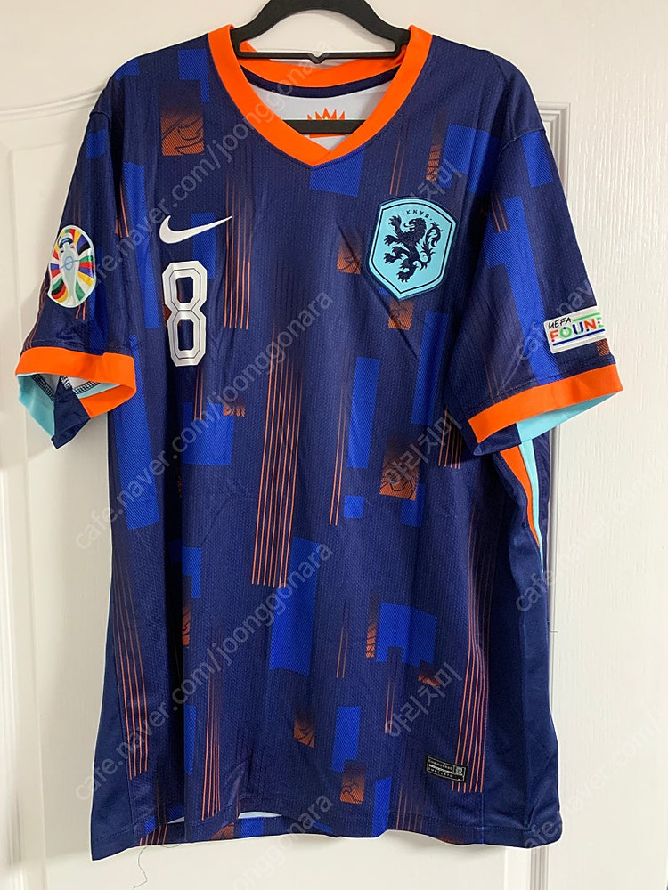 2024 네달란드 어웨이 반팔 코디 각포 유로 2024 풀마킹 저지 유니폼 / XXL 이미지