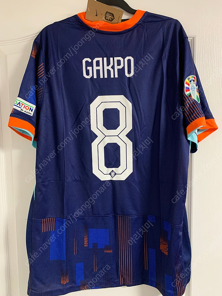 2024 네달란드 어웨이 반팔 코디 각포 유로 2024 풀마킹 저지 유니폼 / XXL 이미지