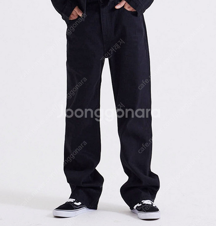 [사이즈 36] 플랙 스티즈 K49 블랙 린스드 밑단 커스텀 버전--0