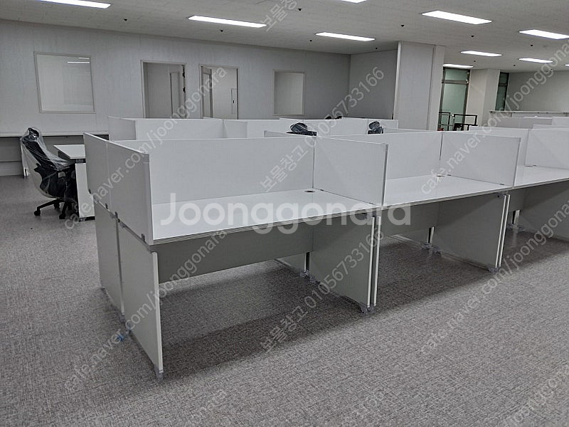 깔끔 사무실책상 W1400책상 외 (파티션/의자/책장/...--3