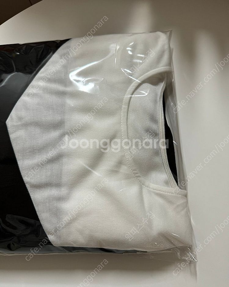 [미착용/새상품] 코튼 배색 스트링 바스락 롱 원피스--9