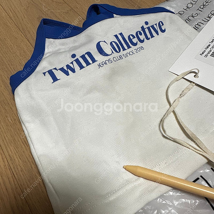 트윈콜렉티브 홀터 탱크탑 블루 1y--2