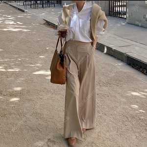 유메르 엘리사 핀턱 슬랙스 팬츠 M