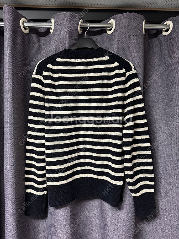 모마디자인 / 울 프렌치 스트라이프 니트 다크네이비 / 48(100)--2