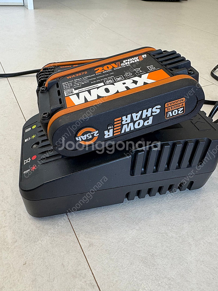 WORX PowerShare 20V 배터리 세트 (4A...--2