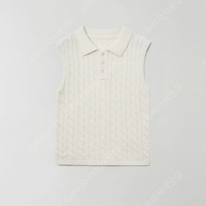 새상품) 윤슬샵 mer cable knit top 아이보리