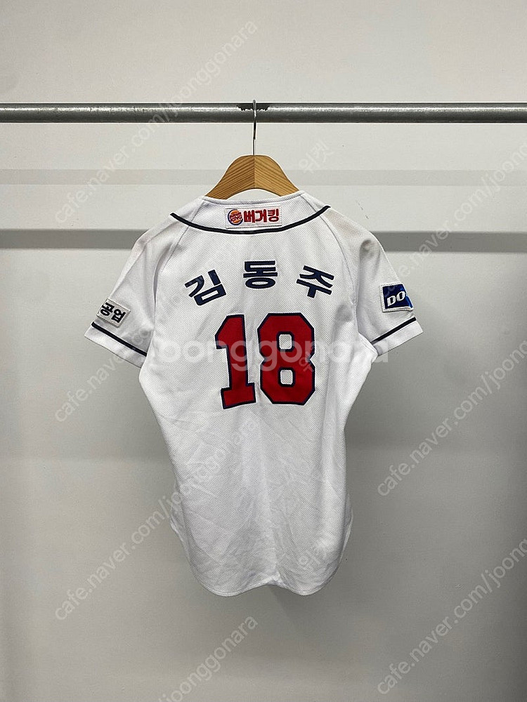 (80) 여성용 두산베어스 18 김동주 홈 야구 유니폼...--0