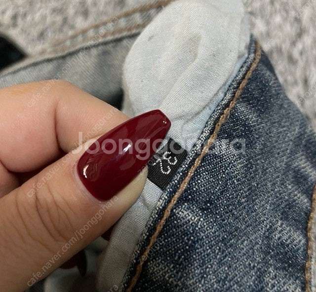 돌체앤가바나 금장 데님팬츠 데님청바지 31인치--3