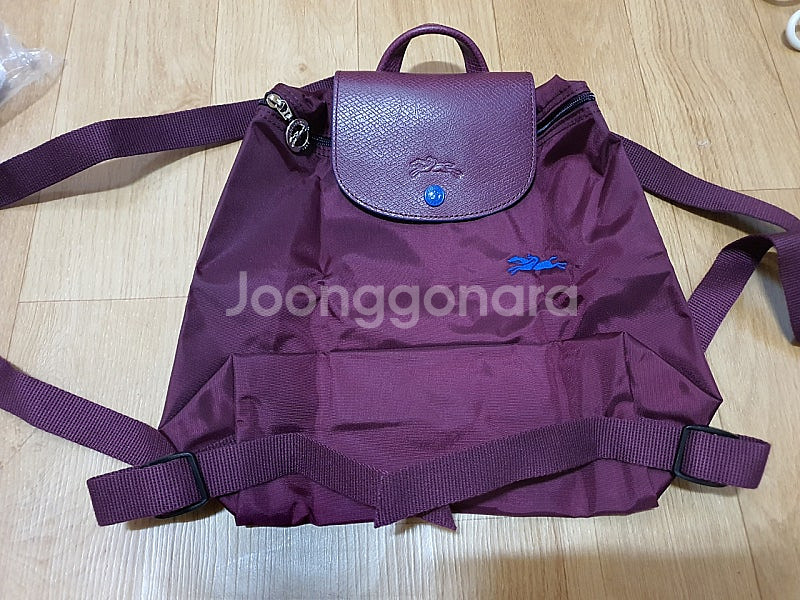 [미사용]롱샴 르 플리아쥬 백팩 wine color--0