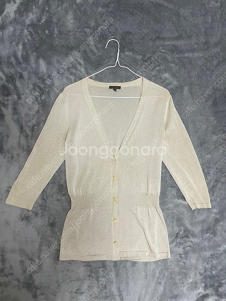 에스카다 반짝이 가디건 정품--0