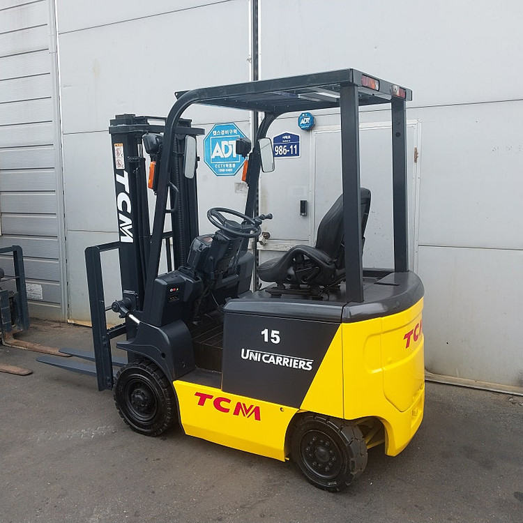 TCM 전동지게차 1.5톤 2단 3000MM FB15-8 좌식지게차[신차수준]중고--3