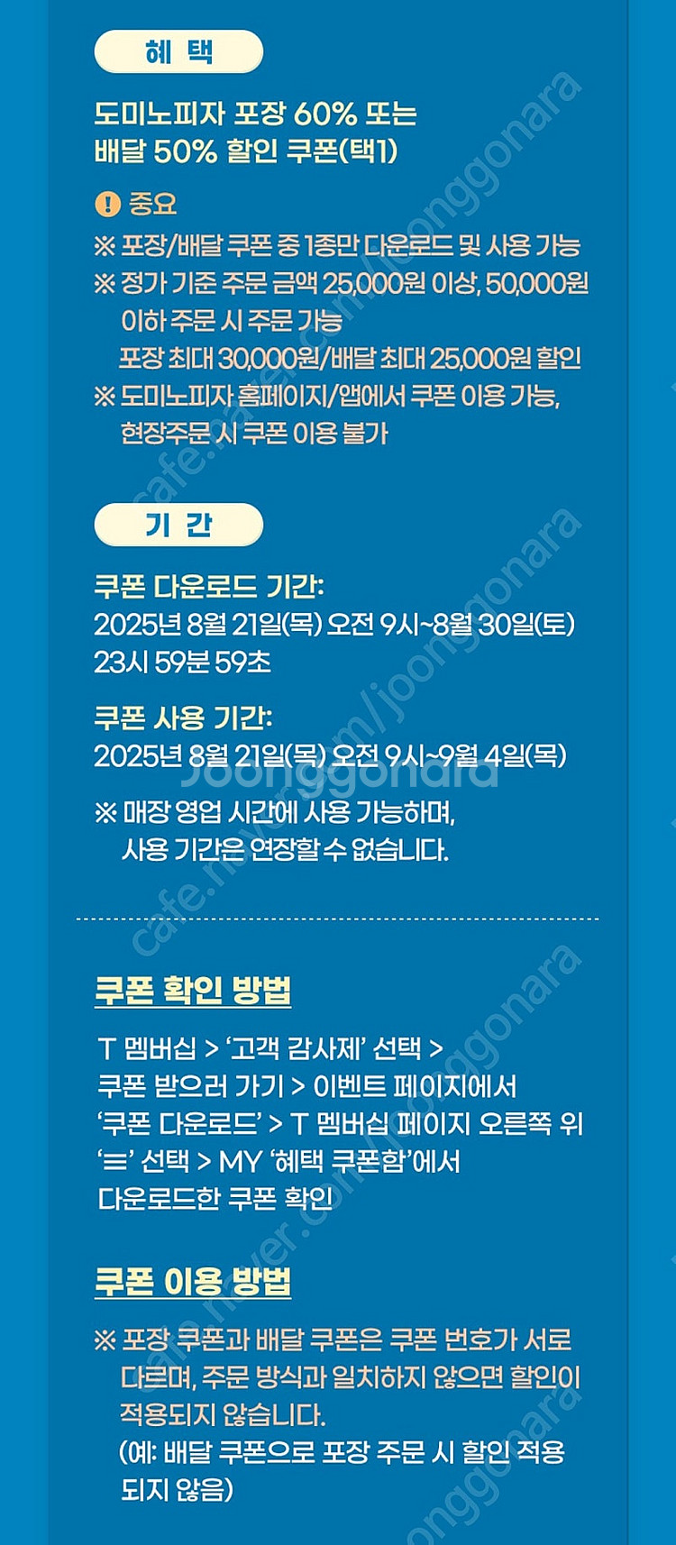 (장당 2000원) 도미노피자 포장 60% 또는 배달 ...--1