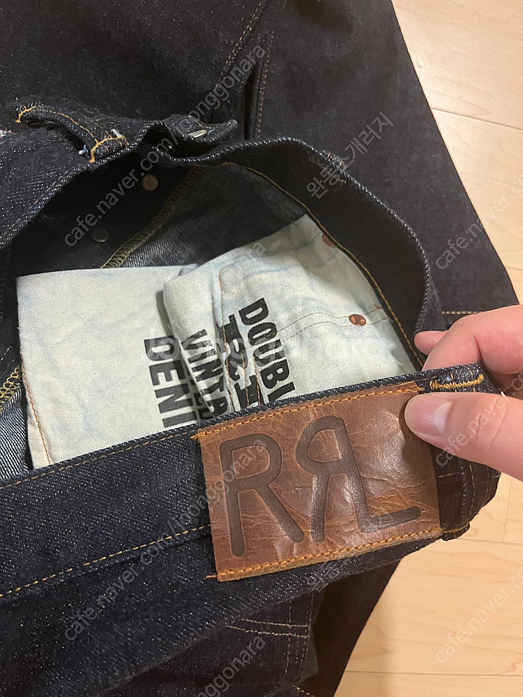 rrl 빈티지파이브포켓 이스트웨스트 원워시 34x32--4