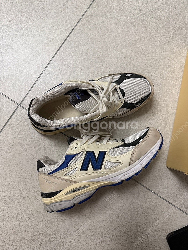 뉴발란스990v3 메이드인USA 화이트블루 280--1
