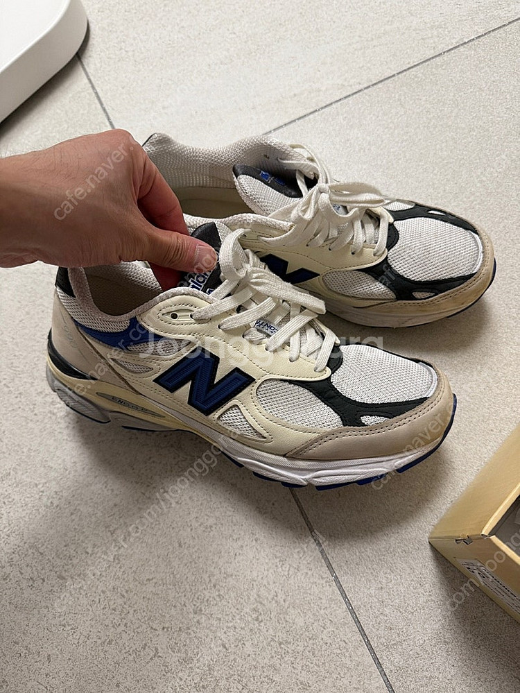 뉴발란스990v3 메이드인USA 화이트블루 280--2