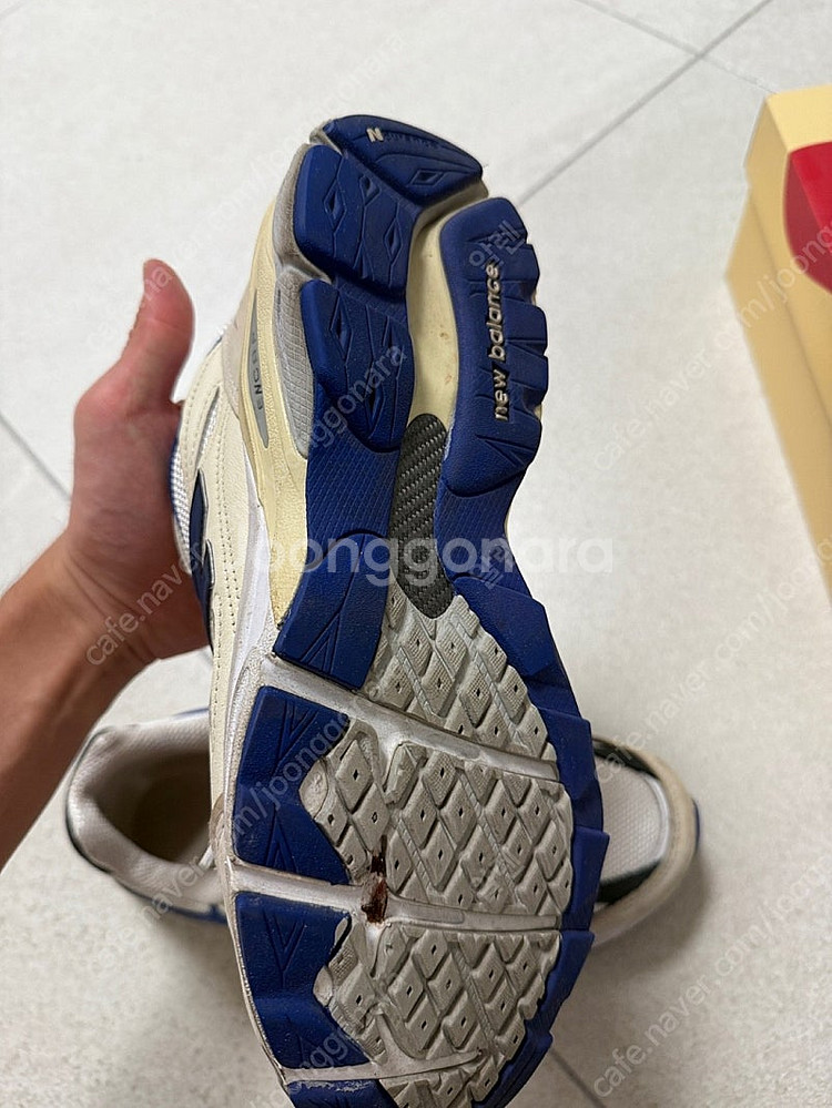뉴발란스990v3 메이드인USA 화이트블루 280--4