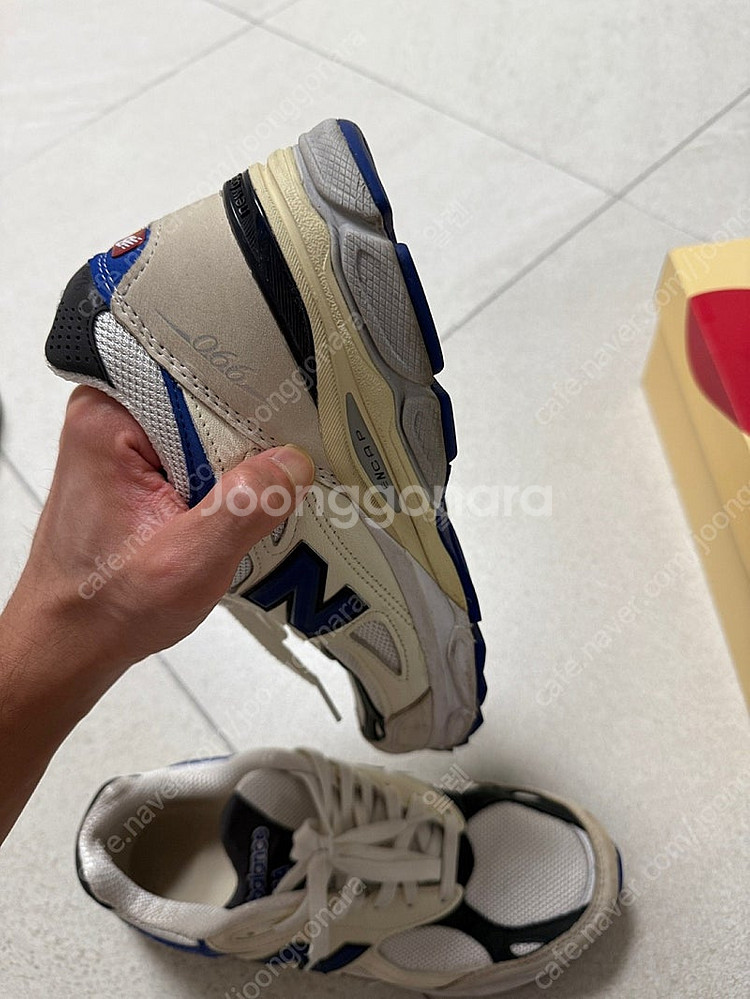 뉴발란스990v3 메이드인USA 화이트블루 280--6