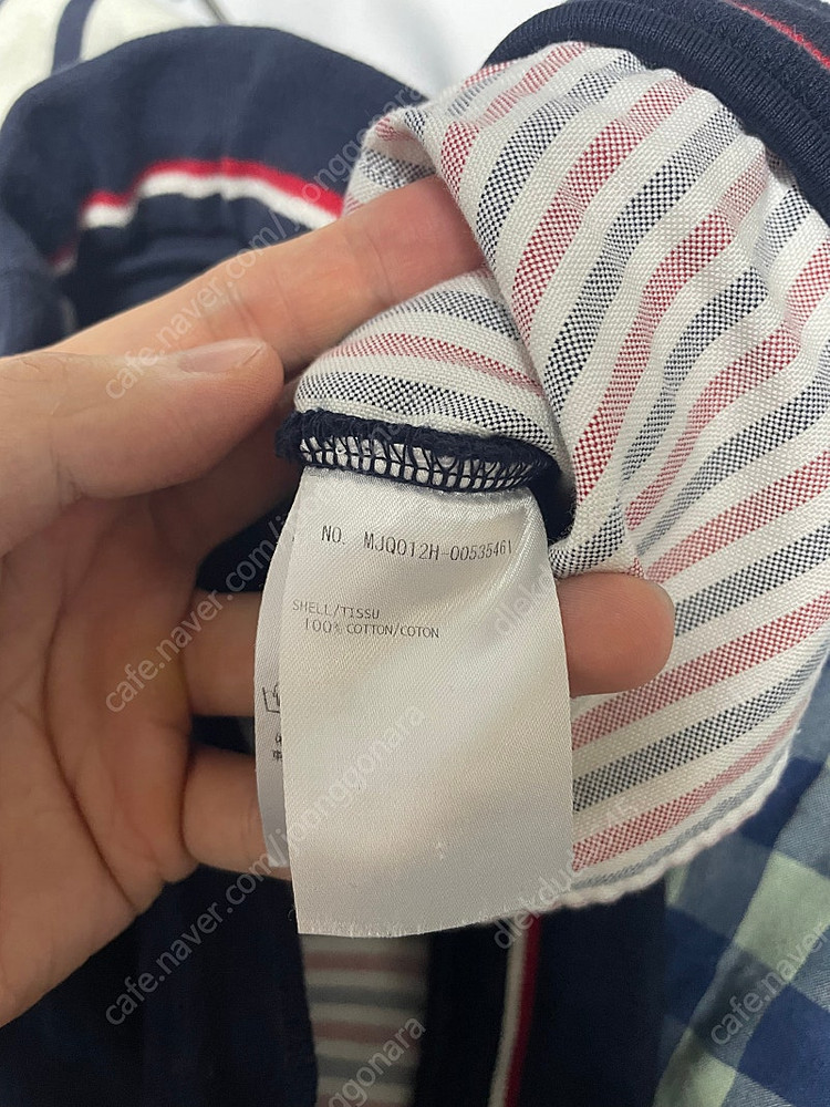 [3] 톰브라운 네이비 사선완장 반바지 이미지