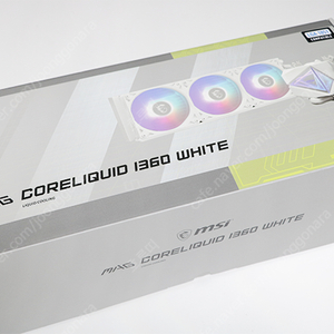 MSI MAG 코어리퀴드 I360 수냉쿨러 / 화이트 컬러